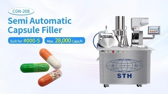 آلة ملء كبسولات شبه أوتوماتيكية CGN-208 28000PCS / ساعة 2.12kw المزود
