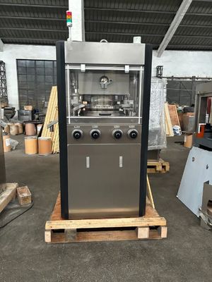 25mm Tablet Automatic Rotary Tablet Press Machine with 100kN Pressure and 40r/min Turret Speed المزود