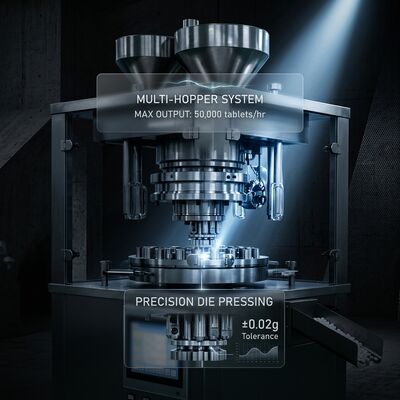 Speed Tablet Press Machine GZPK-65/71 High Output 462000 pcs/h Automatic Tablet Weight Control BB BBS Tooling المزود