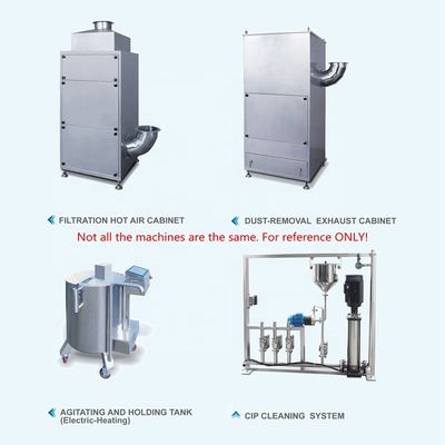 آلة طلاء أقراص الأدوية للتحكم في PLC من TIANHE، طلاء الحلوى والفول السوداني المزود